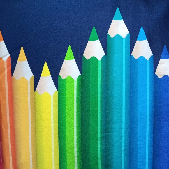 Harkel "Pencil Me In" Rainbow Colored Pencil Dress - Picture 8 of 14